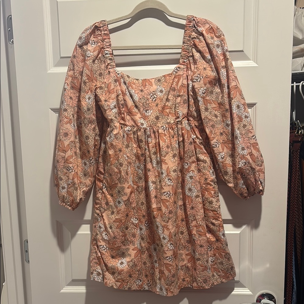 Floral Puff Sleeve Dress